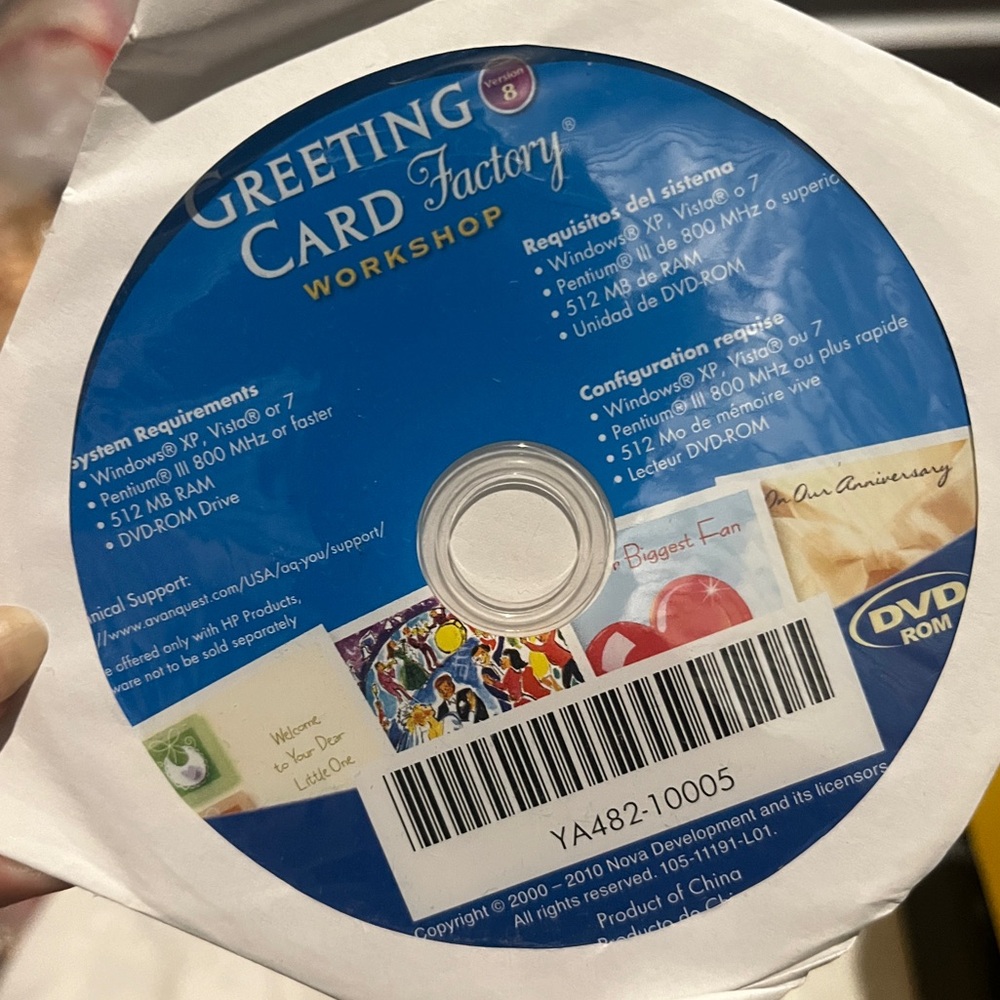 Greeting card factory photo maker CD